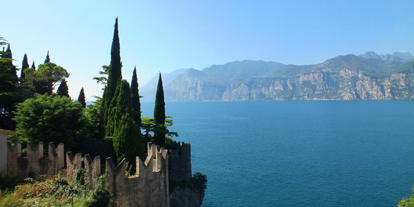 The medieval Scaliger Castle in Malcesine